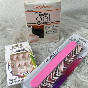Sally Hansen Salon Insta Gel Strips Starter Kit LED Lamp Vintage
